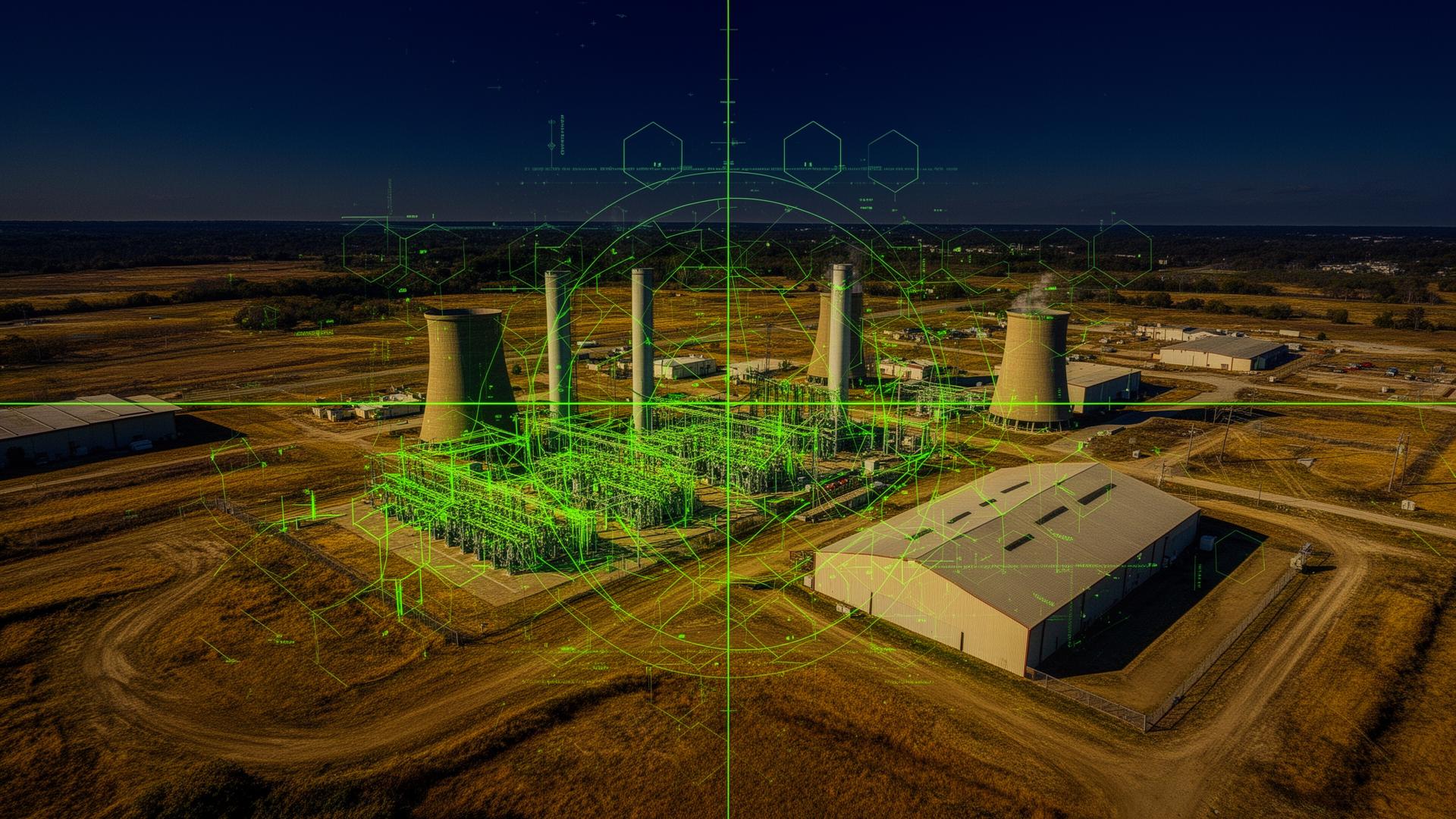 Aerial diagnostic scan of an industrial brownfield site